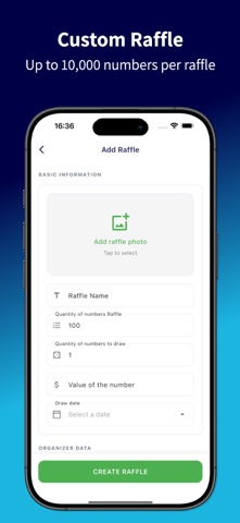Easy Raffle: Names and Numbers iPhone screenshot
