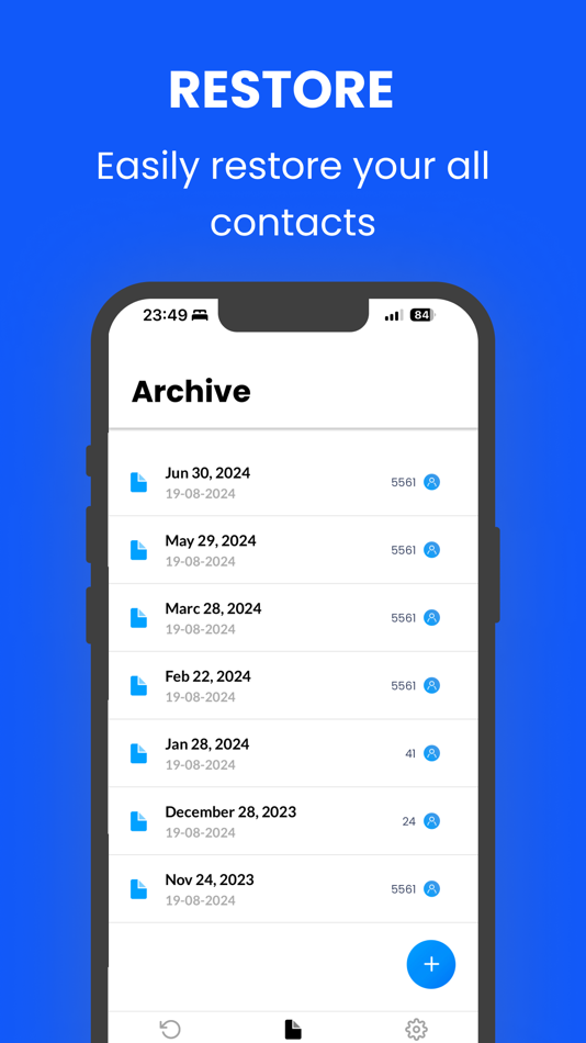 #2. Contacts Backup + Restore (iOS) By: Samet Macit