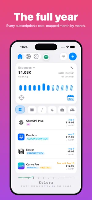 Subscription Tracker: Kelora screenshot 3