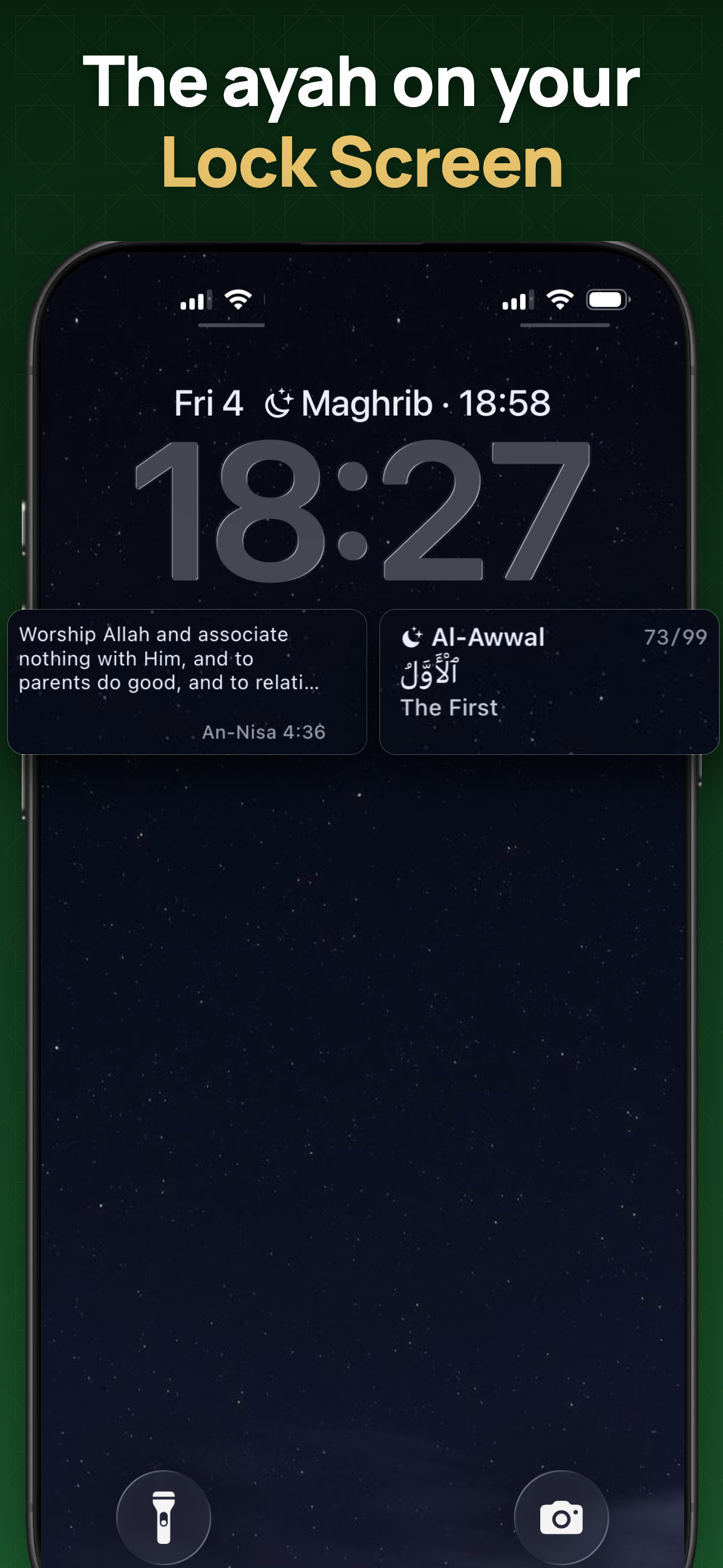 Quran Widget: Ayah & Namaz