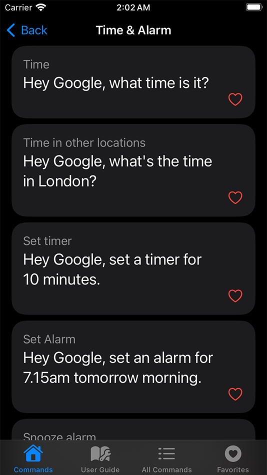#2. Commands for Google Nest (iOS) De: Jakir Hossain