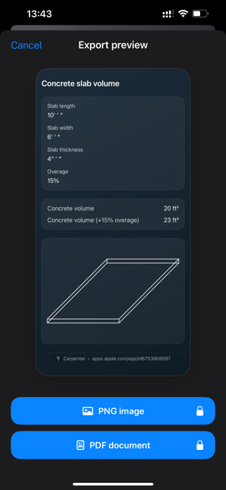 Construction Calculator: Pro² Screenshot 9 of 10