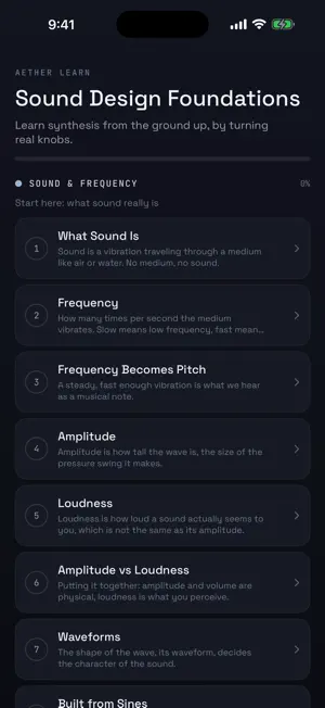 Aether Learn screenshot 1