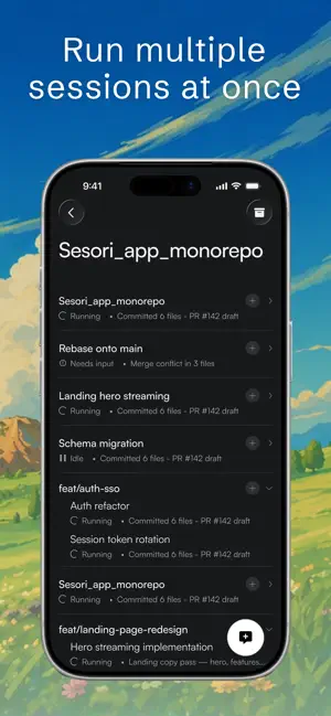Sesori: OpenCode for Mobile iPhone screenshot 3