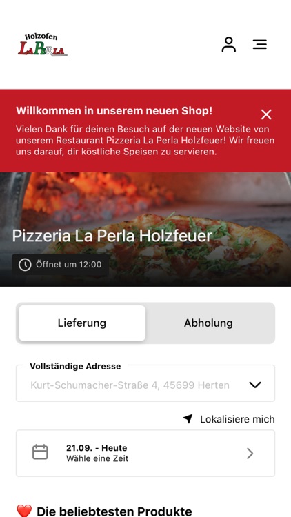 Pizzeria La Perla Holzfeuer