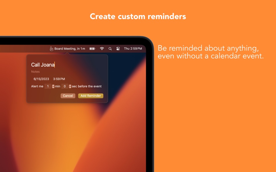 #7. Meeting Reminder In Your Face (macOS) 由: Martin Hoeller