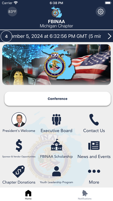 Michigan FBINAA Screenshot