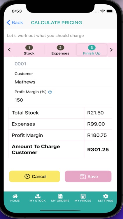 Bakers Pricing Calculator screenshot-8