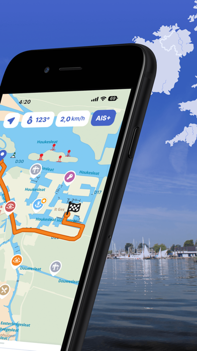 Waterkaarten: Boat Navigation Screenshot