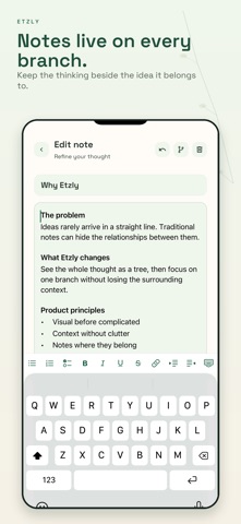 Etzly iPhone screenshot