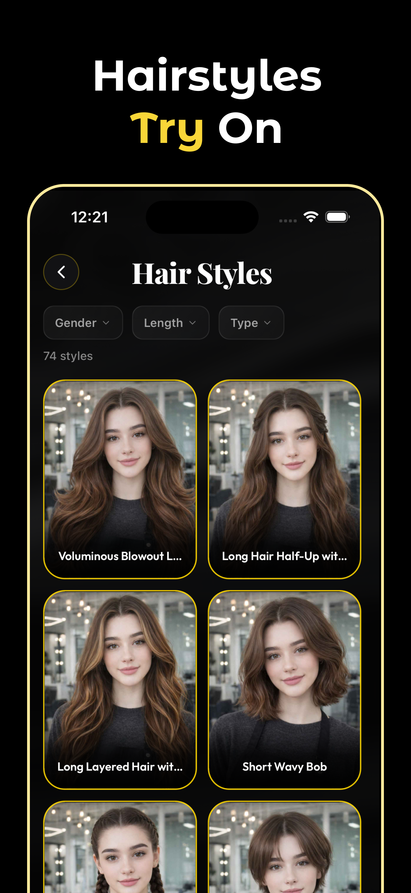 Hairstyle Try On: Hair Stylist screenshot 3