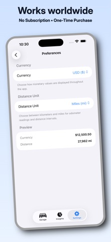 Car Maintenance: GarageLog iPhone screenshot