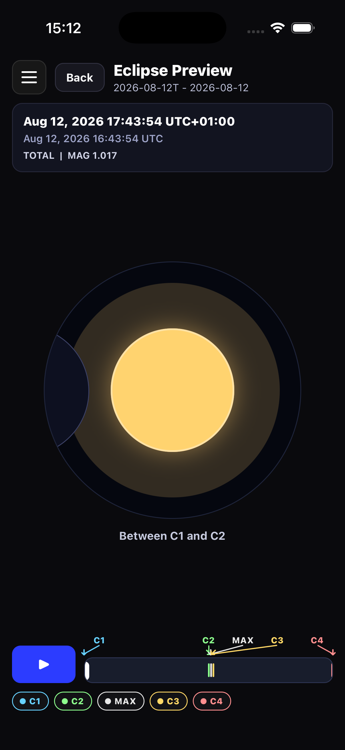 Eclipse Timer