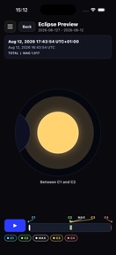Eclipse Timer screenshot