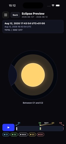 Eclipse Timer screenshot