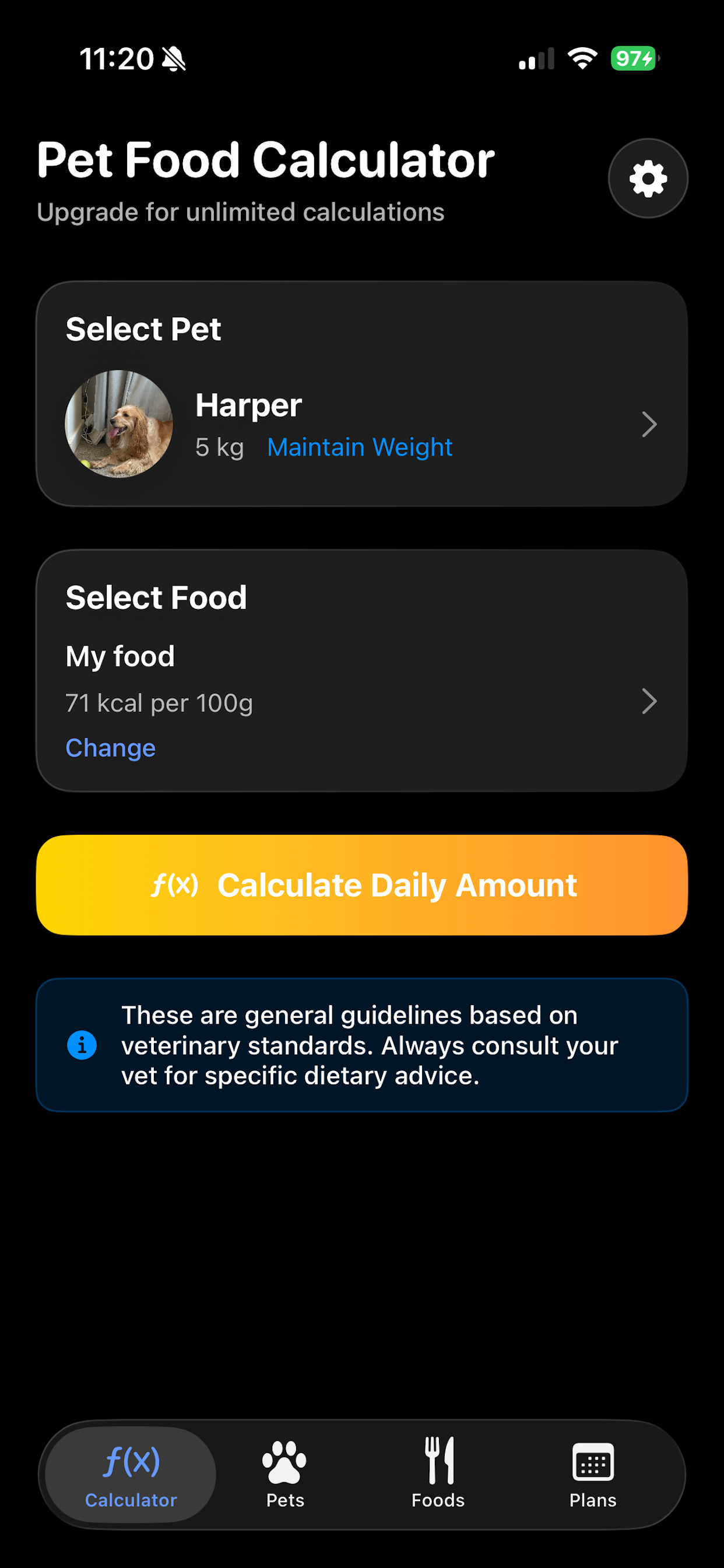 Pet Food Planner AI Assistant