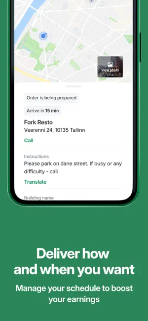 Bolt Food Courier iPhone screenshot 4