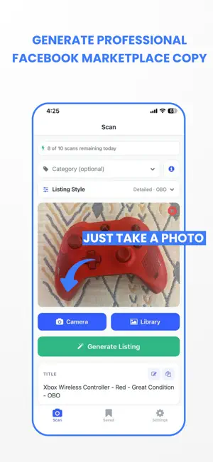 Marketplace Listing AI Copy screenshot 1