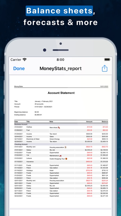 MoneyStats - Expense Tracker screenshot-6