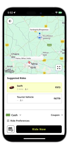 PeakRide App screenshot