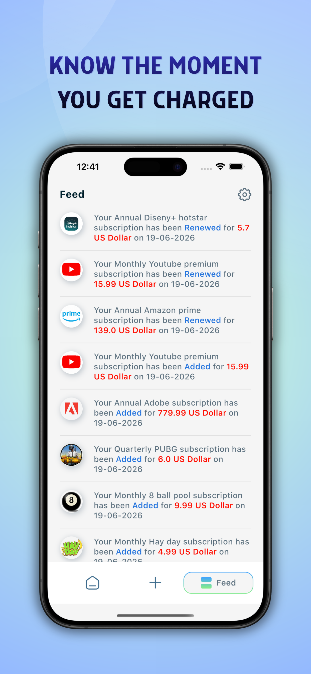 SubNotify Subscription Tracker screenshot 5
