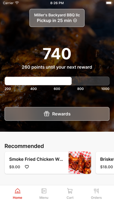Miller's Backyard iPhone screenshot 1 - Food & Drink app
