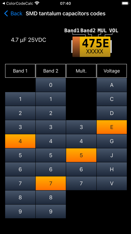 #6. Electronic Component Codes (iOS) 게시자: ALG Software Lab