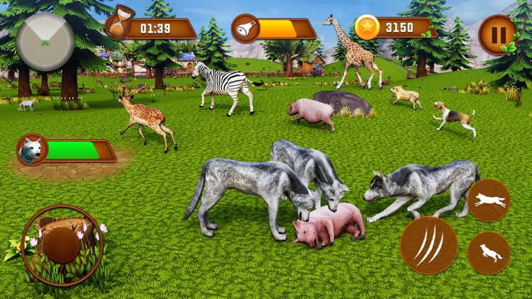 Animal Simulator-Wolf Games 3D