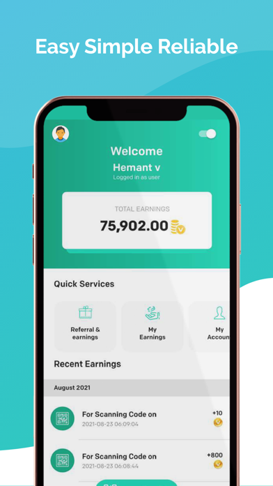 Screenshot #2 pour Visu - Scan to Earn Rewards