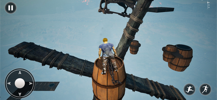 High Up chained Climb Together