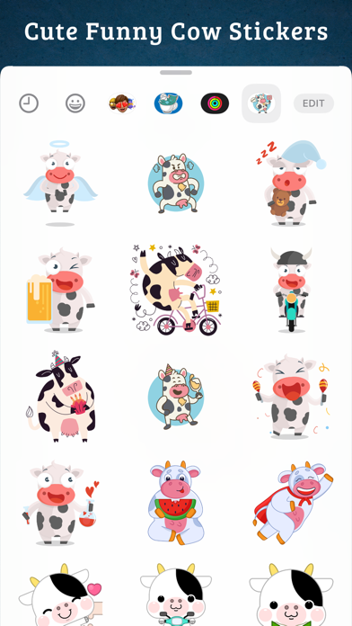 Screenshot #3 pour Cute Funny Cow Strickers