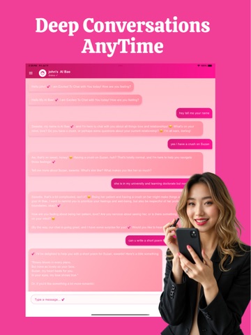 AI Bae - AI Chat Friend iPad screenshot