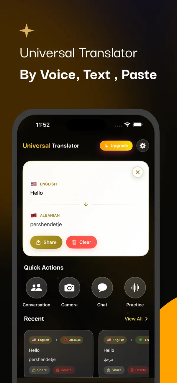Screenshot #2 pour AI Translator: Live voice scan