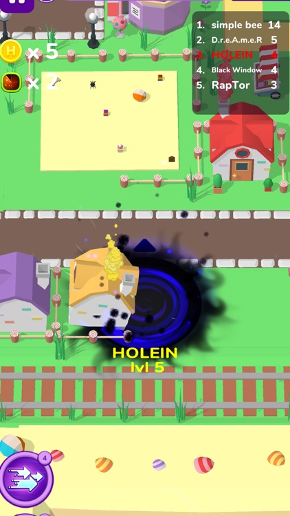 Holein. hole io blackhole game screenshot-7
