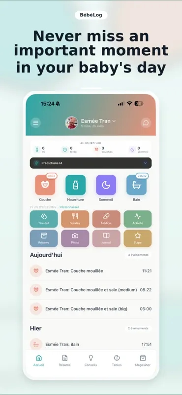 BébéLog - Baby & Pregnancy screenshot 1 of 6