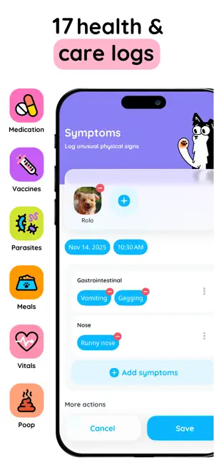 Pet Health Tracker: Petfetti screenshot 2