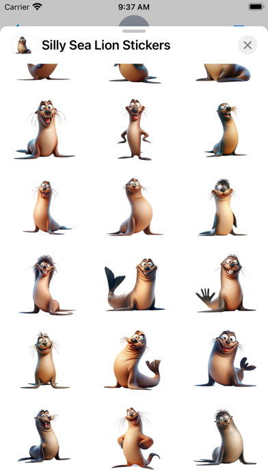 Screenshot #3 pour Silly Sea Lion Stickers