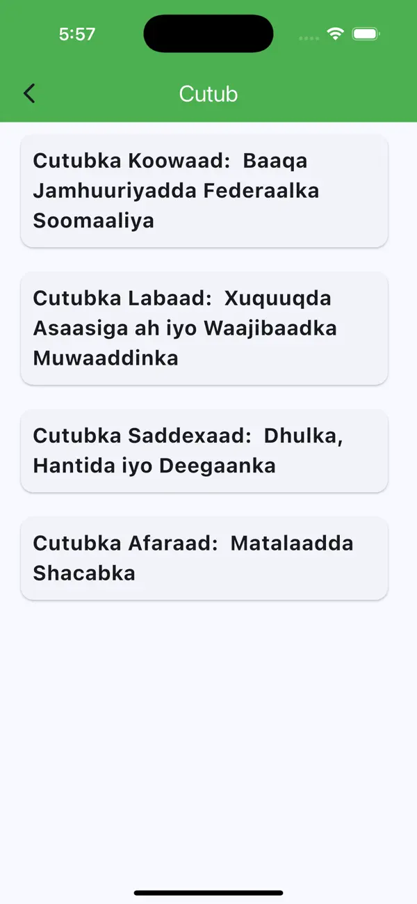 Screenshot #3 pour Dastuurka Soomaaliya