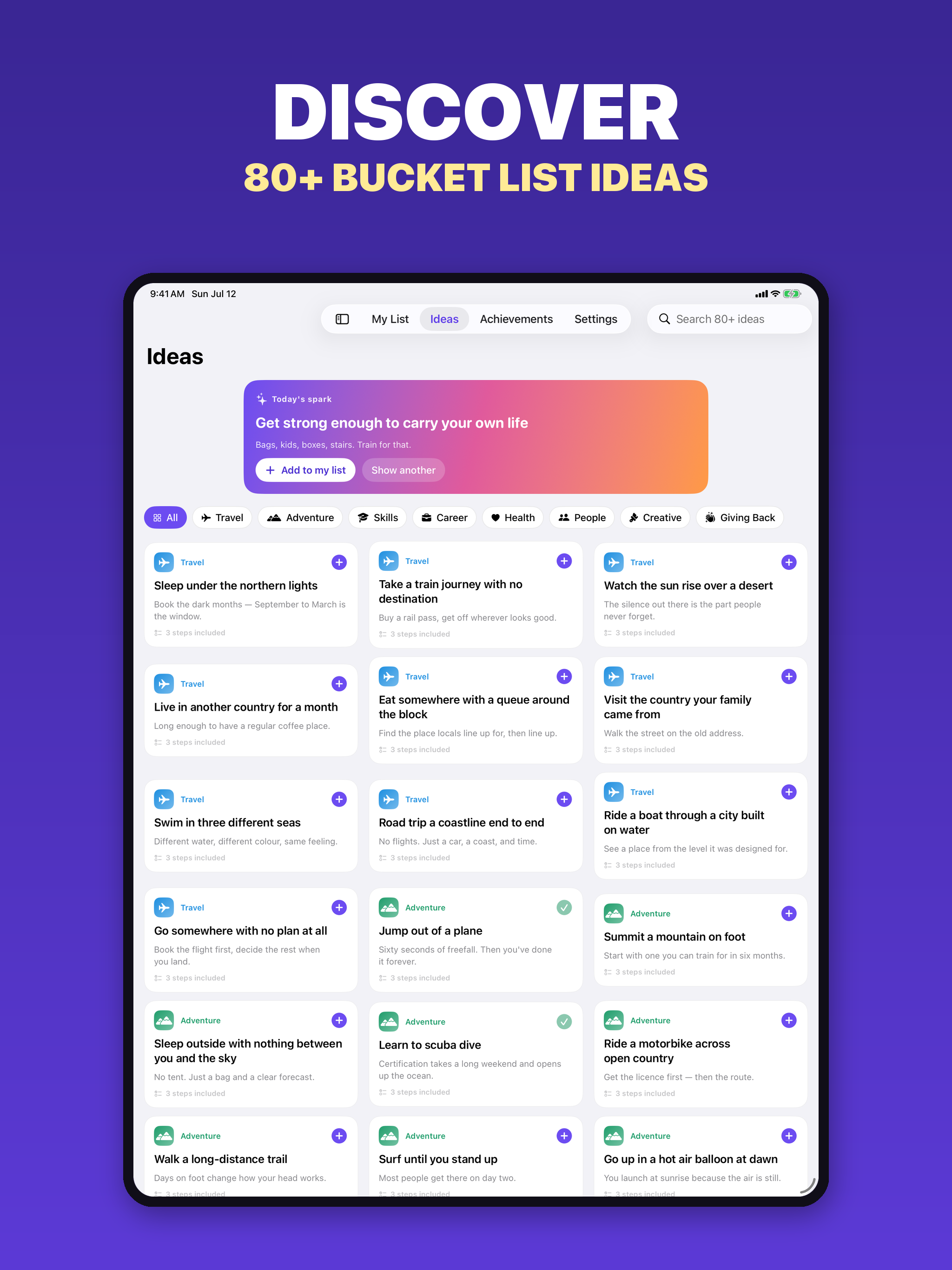 Bucket List: Dreams & Goals screenshot 8