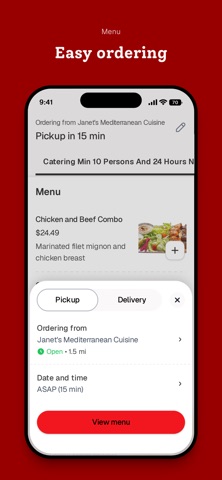 Janet's Mediterranean Cuisine iPhone screenshot