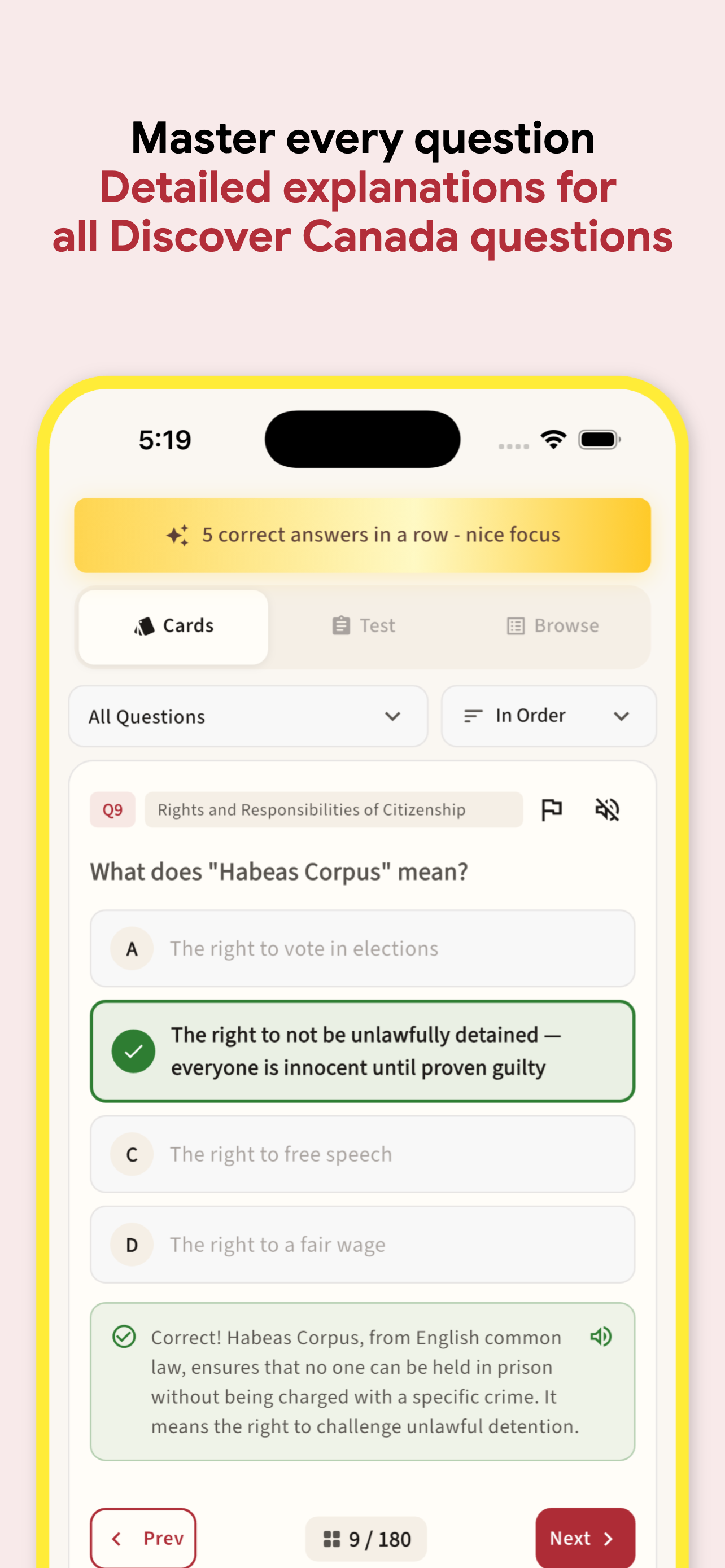 Citizen Pass: Canada Test Prep screenshot 4