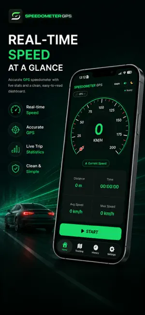 VeloX GPS Speedometer screenshot 1