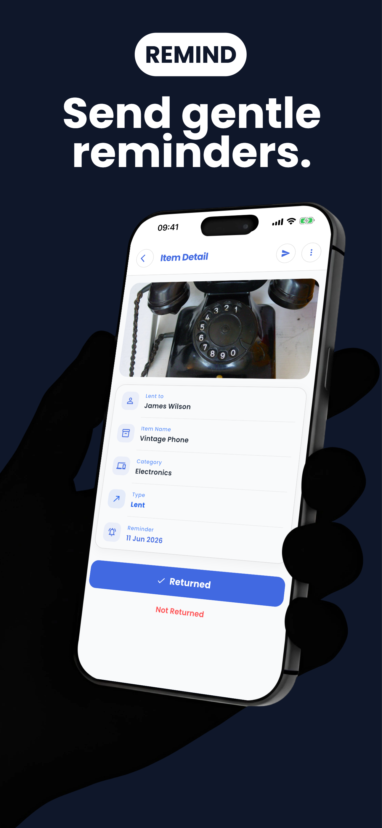 Whos: Borrow Tracker