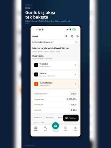 Otoİşlerim Oto Servis Yazılımı iPad screenshot