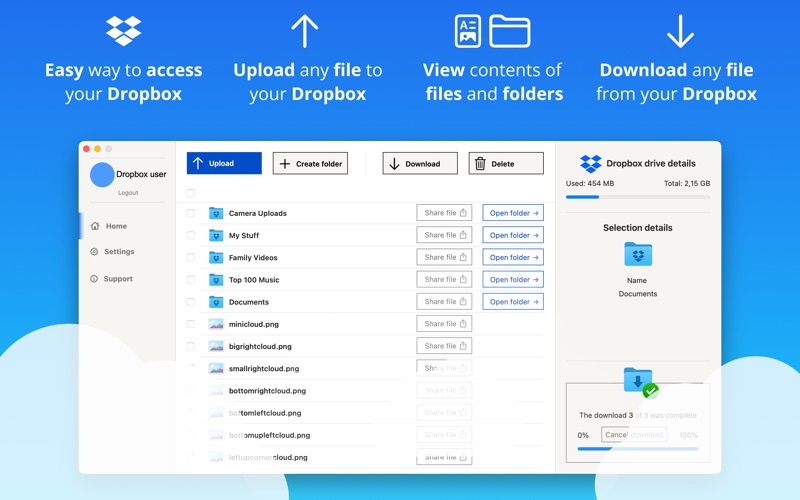 Easy Access for Dropbox Screenshot