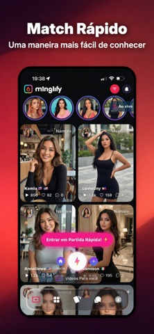 Vídeo Chat, Namoro - Minglify iPhone screenshot 6