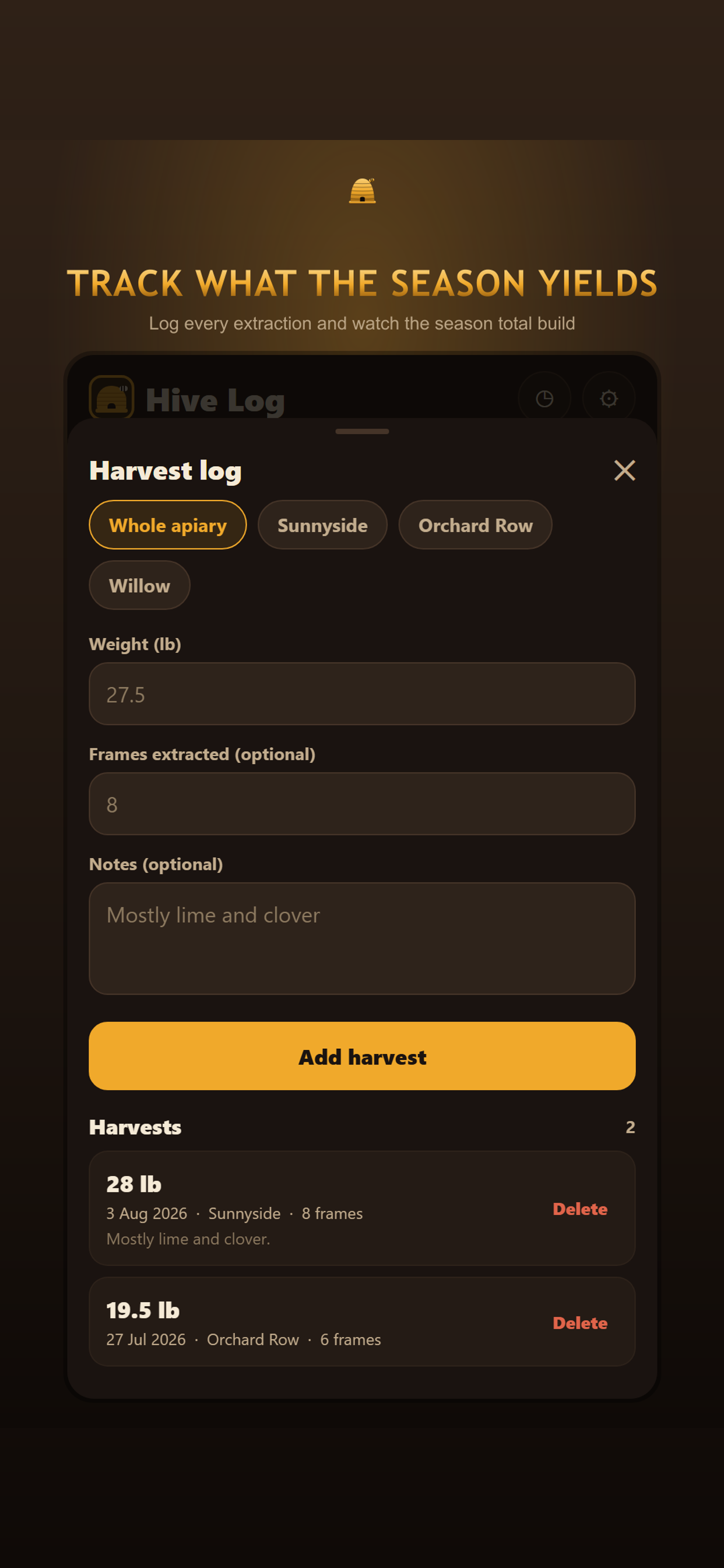 Hive Log: Beekeeping Tracker screenshot 5