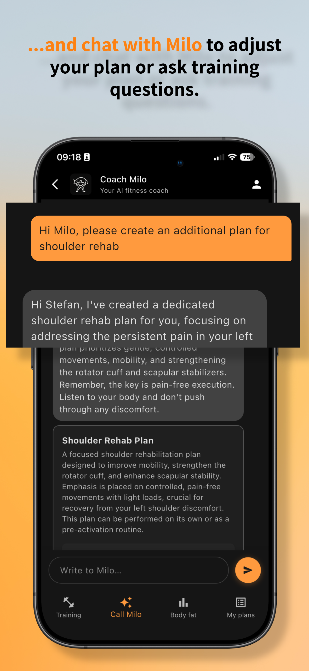 Coach Milo - AI Fitness Coach