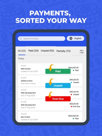 Invoice Maker . Estimate App iPad screenshot