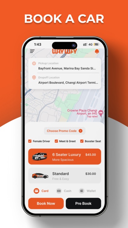WayWay: Book a car ride